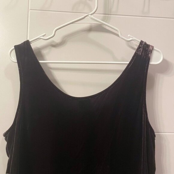Eileen Fisher Sleeveless Shell Tank Top Silk Blend Size Large Purple - Picture 6 of 13